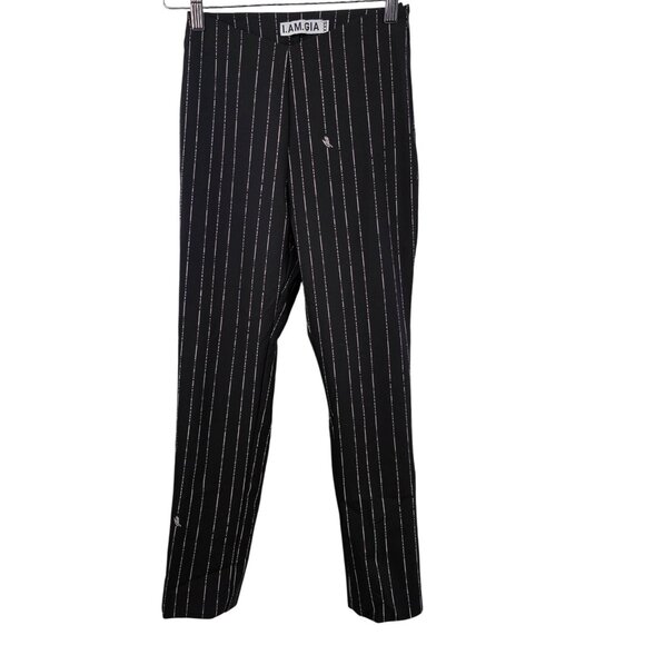 I.AM.GIA Black & White Striped Pants With Side Zipper XXS - Picture 2 of 14